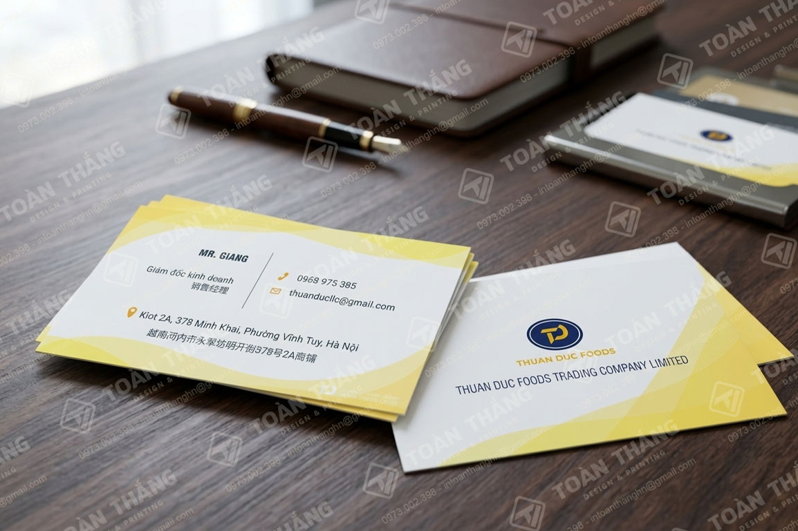 in name card cá nhân, in danh thiếp giám đốc, in danh thiếp doanh nhân, in card visit bất động sản