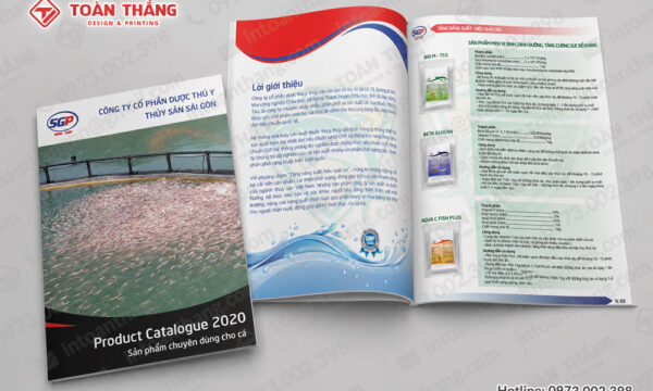 Catalogue sản phẩm đóng ghim giữa chuyên nghiệp