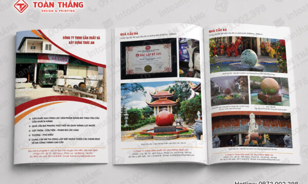 in catalogue ghim giữa