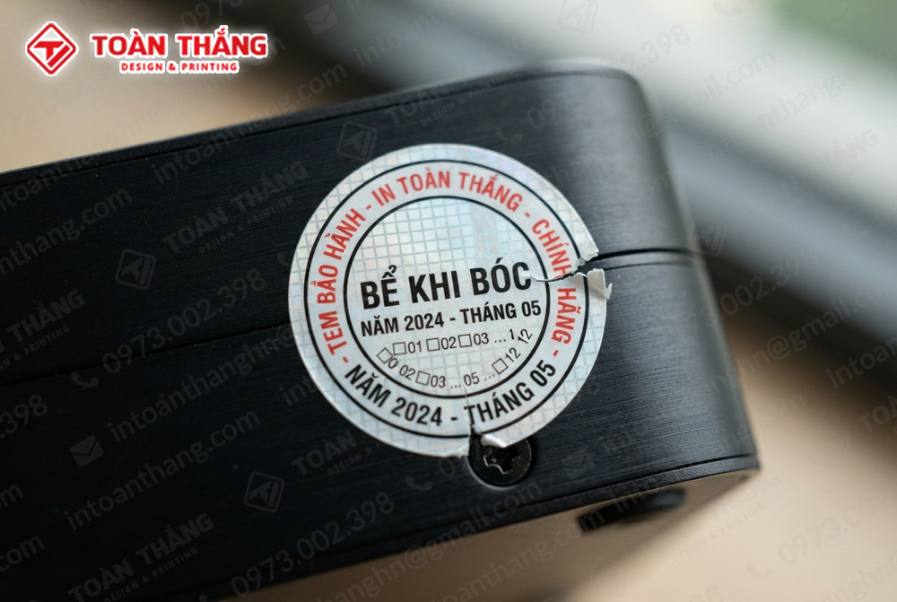 in tem bảo hành