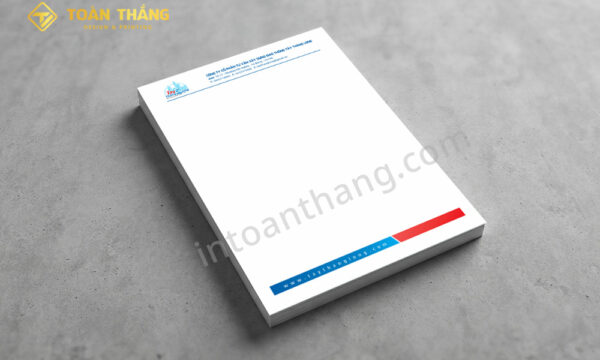 in giấy tiêu đề thư