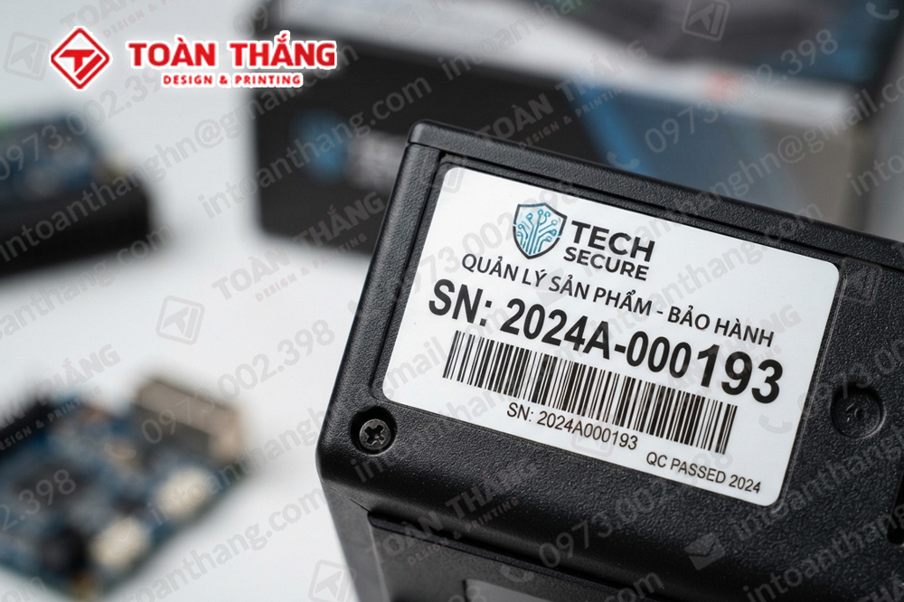in tem bảo hành, tem vỡ