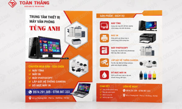 thiết kế mẫu tờ rơi máy tính, in tờ rơi