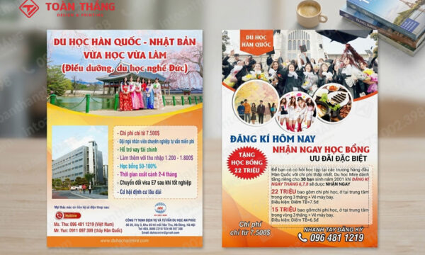 in tờ rơi du học