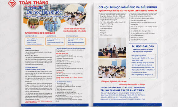 in tờ rơi du học