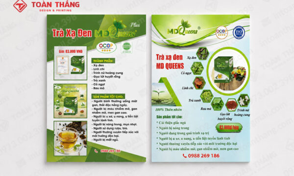 mẫu tờ rơi trà, in tờ rơi