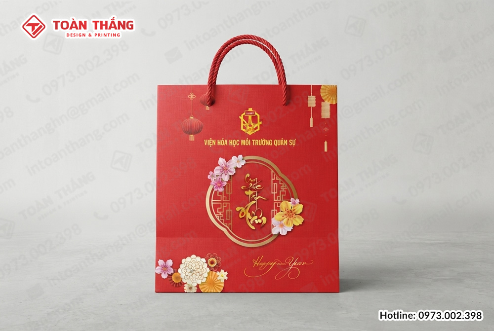 in túi giấy đựng quà tết