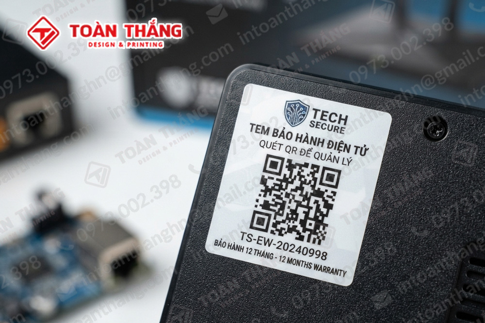 in tem bảo hành, tem vỡ