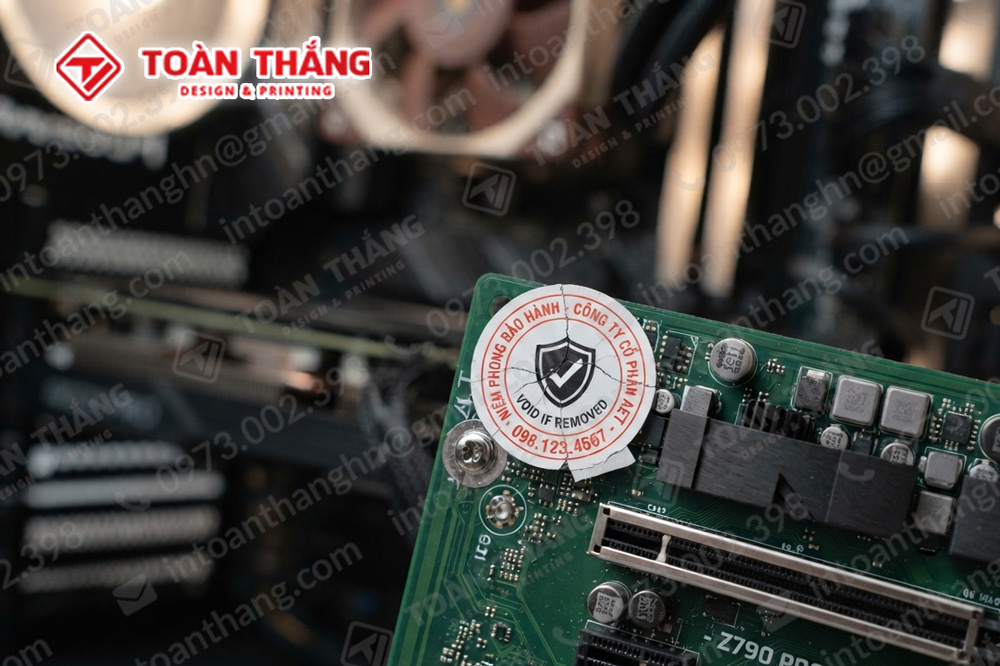 in tem bảo hành, tem vỡ