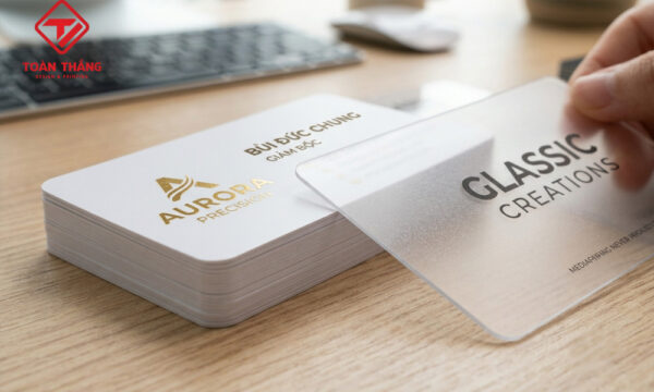 gia công card nhựa bo góc cán mờ