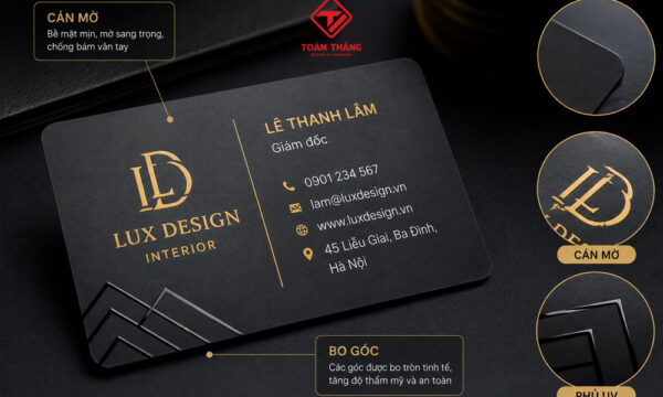 gia công card nhựa bo góc cán mờ phủ UV