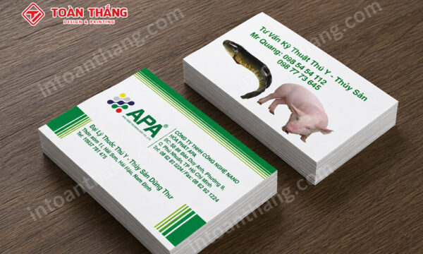 card visit đại lý thức ăn chăn nuôi và thuốc thú y