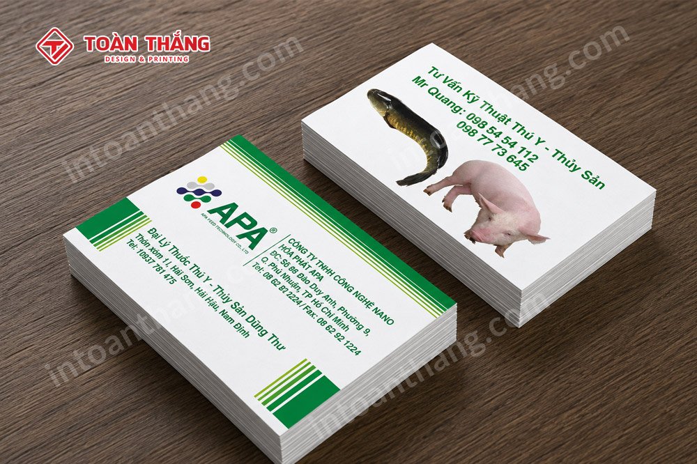 card visit đại lý thức ăn chăn nuôi và thuốc thú y