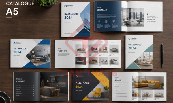 Mẫu catalogue A5 đẹp cho sản phẩm và dịch vụ