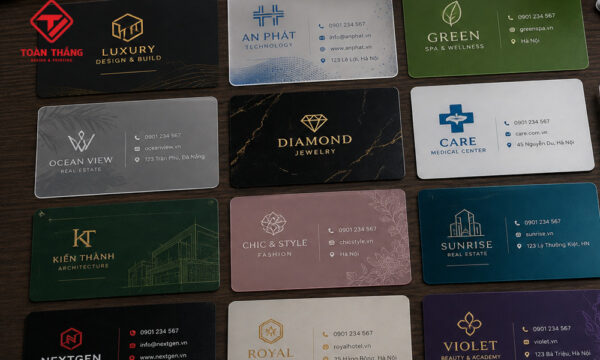 mẫu card nhựa theo ngành nghề