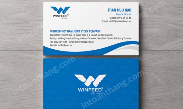 mẫu card visit thức ăn chăn nuôi