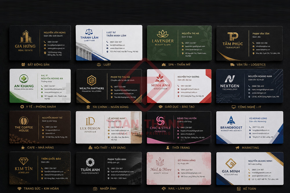 kho mẫu namecard miễn phí thiết kế