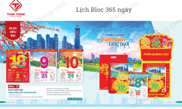 Lịch bloc 365 ngày