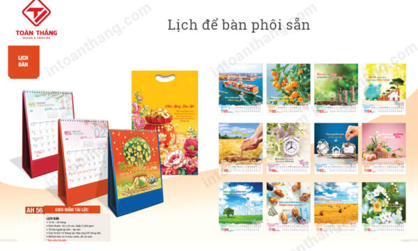 Lịch để bàn chữ a