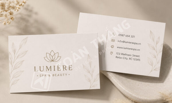 mẫu card spa