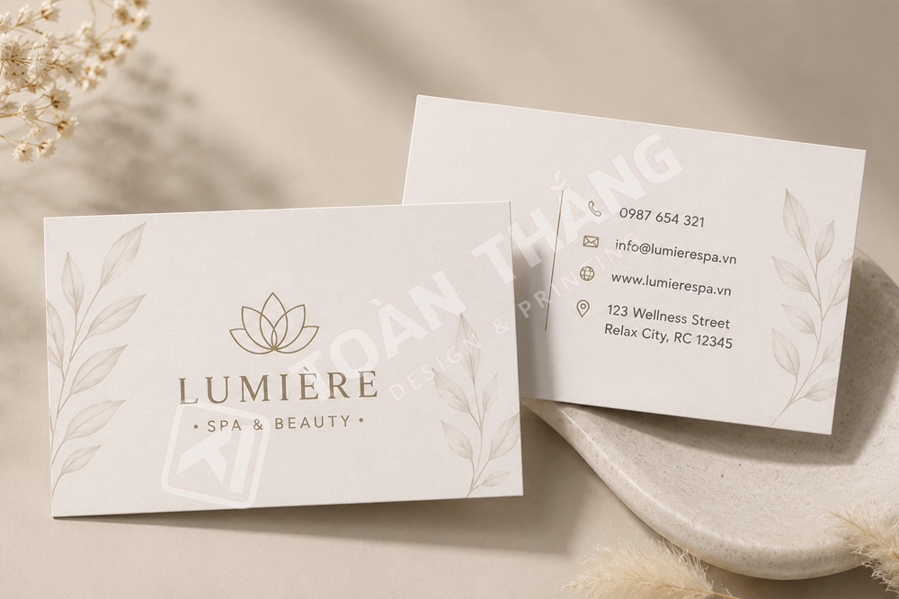 mẫu card spa