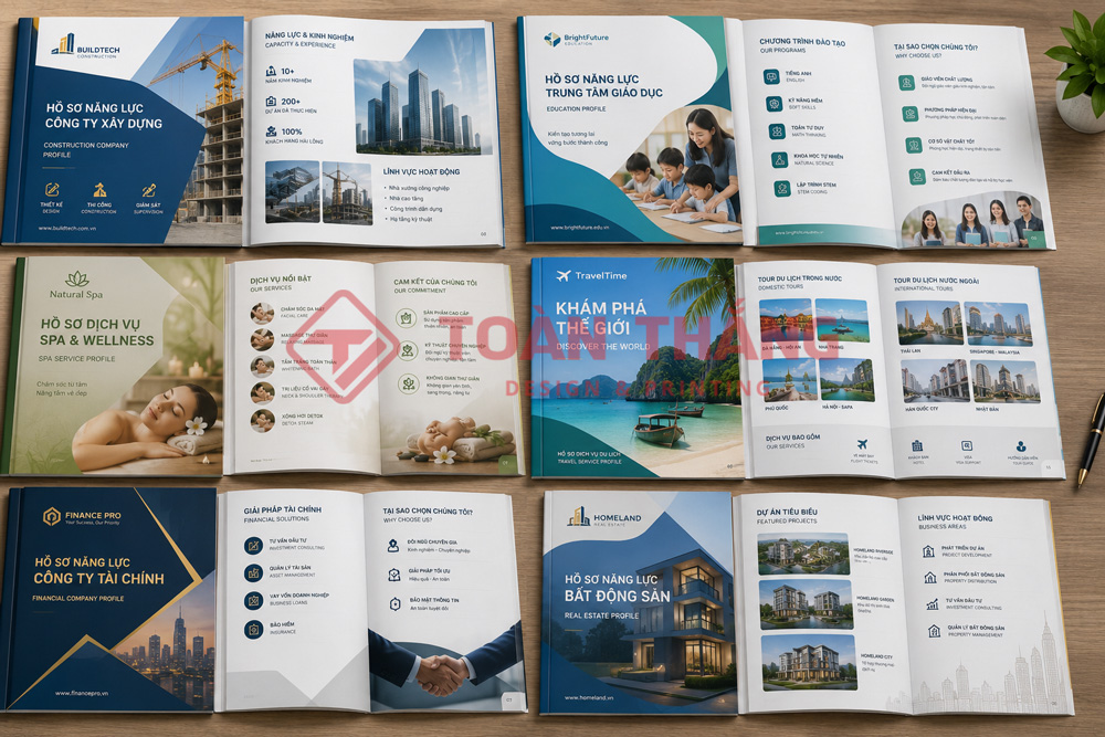 Mẫu in catalogue dịch vụ chuyên nghiệp giúp doanh nghiệp giới thiệu dịch vụ hiệu quả