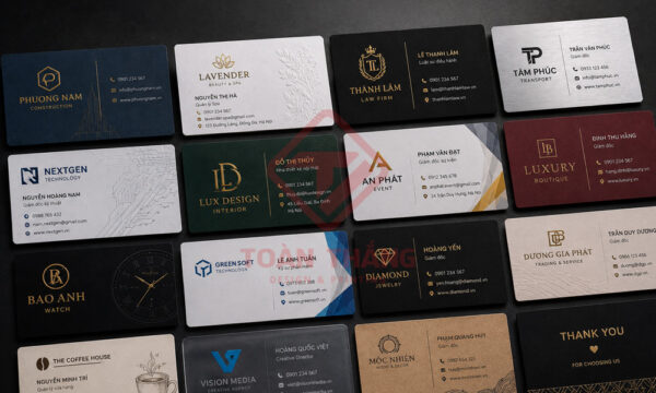 in namecard theo yêu cầu với nhiều mẫu thiết kế