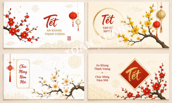 mẫu phong bì Tết đẹp cho doanh nghiệp