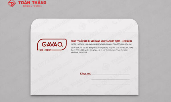 mẫu phong bì đơn giản