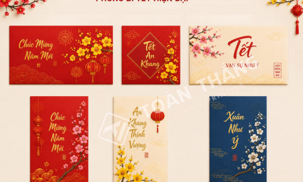 mẫu phong bì Tết đẹp cho doanh nghiệp