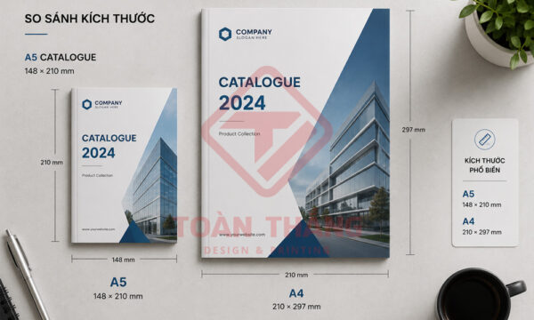 Kích thước catalogue A5 148x210mm