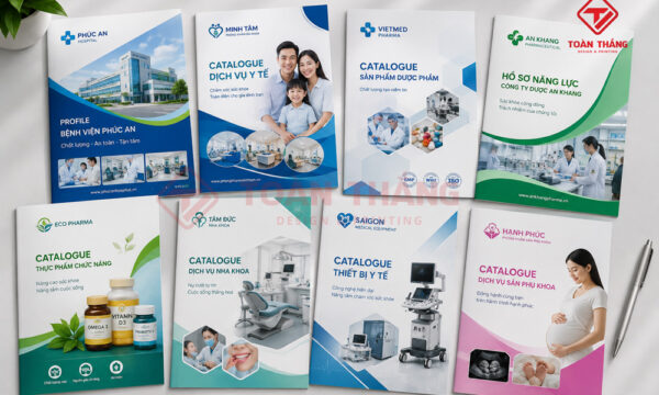 Các mẫu catalogue bệnh viện, phòng khám và dược phẩm đẹp hiện đại